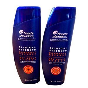 Head & Shoulders Clinical Strength Dandruff Defense Shampoo 13.5 Fl Oz Pack Of 2